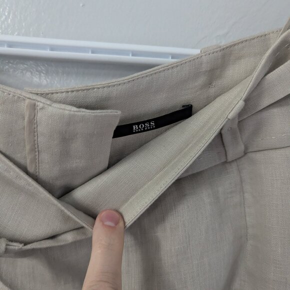 Hugo Boss Linen Asymmetric Skirt Suit - Picture 9 of 11
